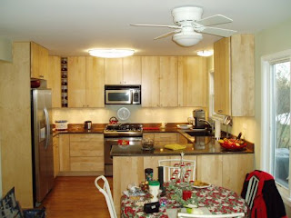 brown kitchen cabinets