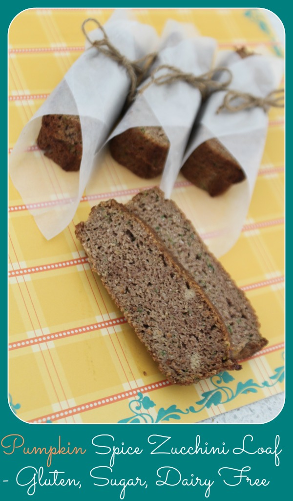 MamaEatsClean Pumpkin Spice Grain, Sugar and Dairy Free Zucchini Loaf