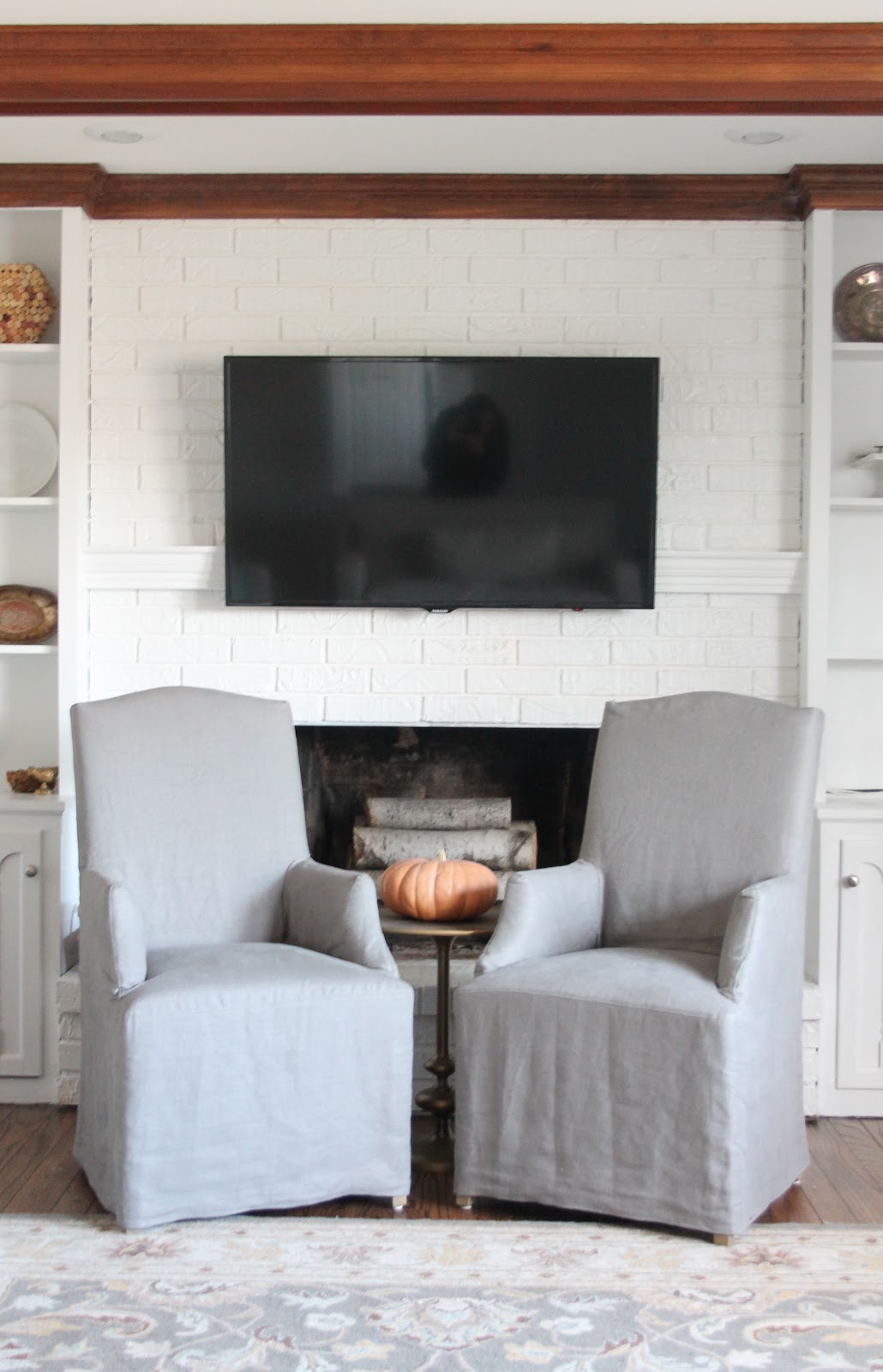 Hiding Cord on Wall Mount for Flat Screen TV DIY Mantel Julie Blanner