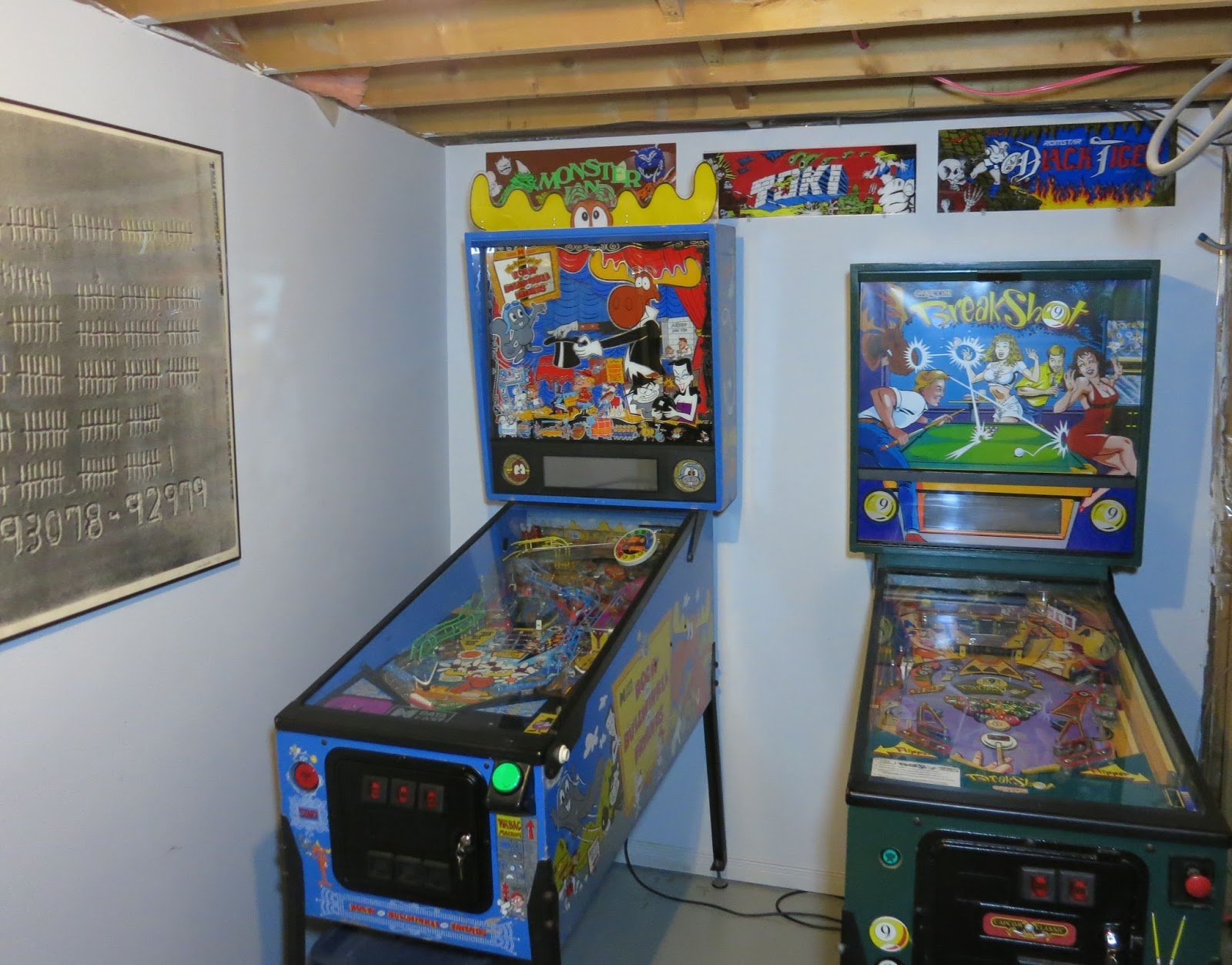 so I bought a pinball machine GAME ROOM UPDATES