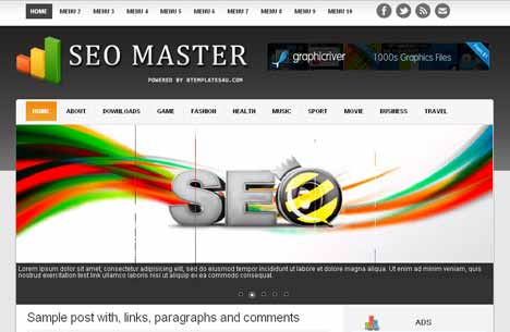 SEO Master Blogger Template LibertyBloggers Free Download Premium Blogger Tamplate