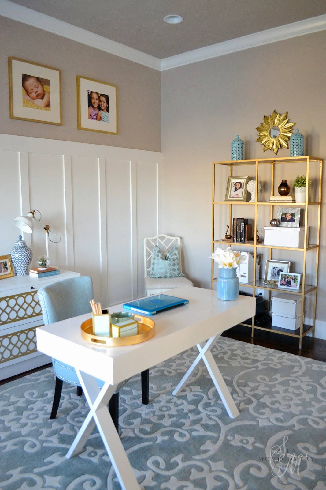 Sita Montgomery Interiors My Home Office Going For The Gold