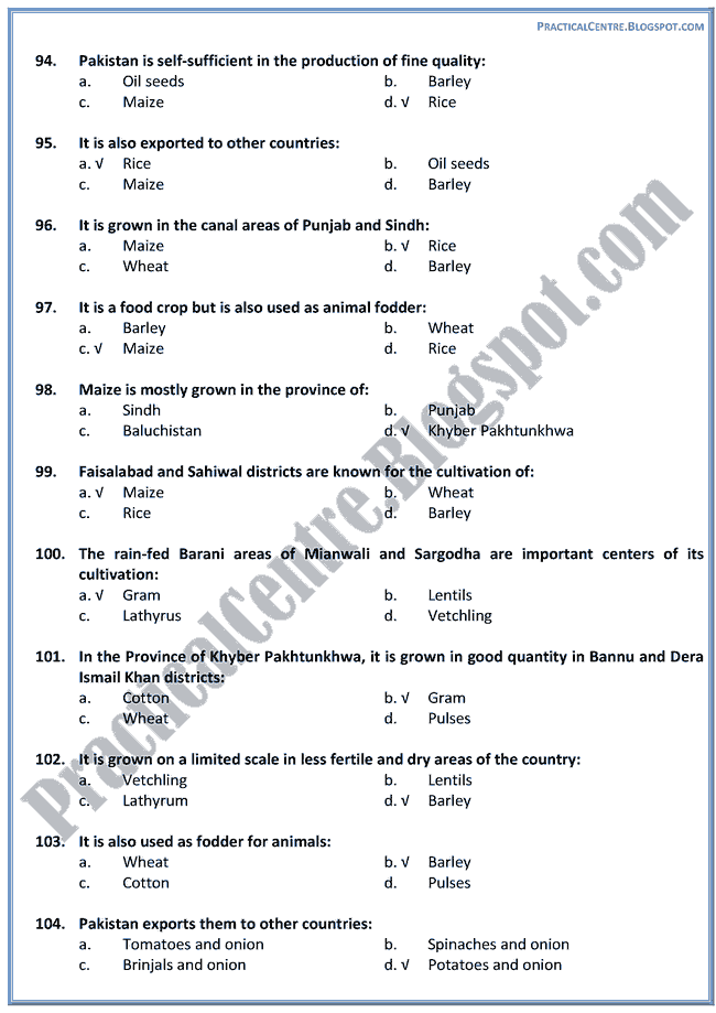 resources-of-pakistan-mcqs-pakistan-studies-9th