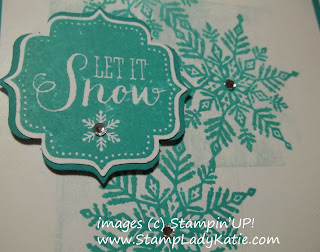 Winter card with the snowflake and sentiment from Stampin'UP!'s Best of Snow Collection