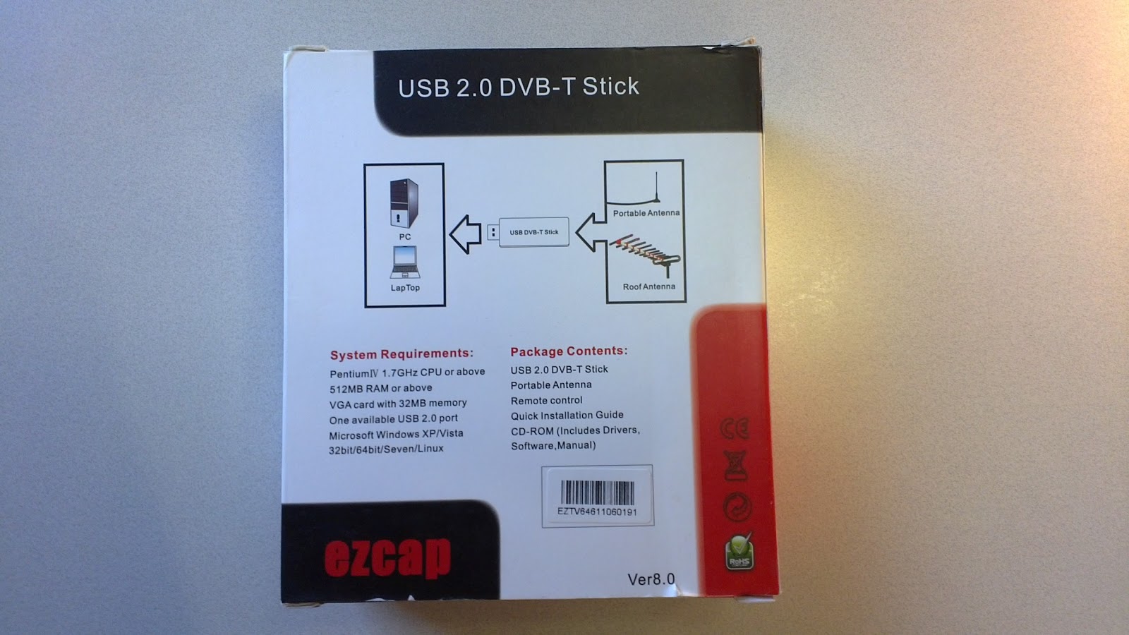 ezcap usb 2.0 dvb-t stick software