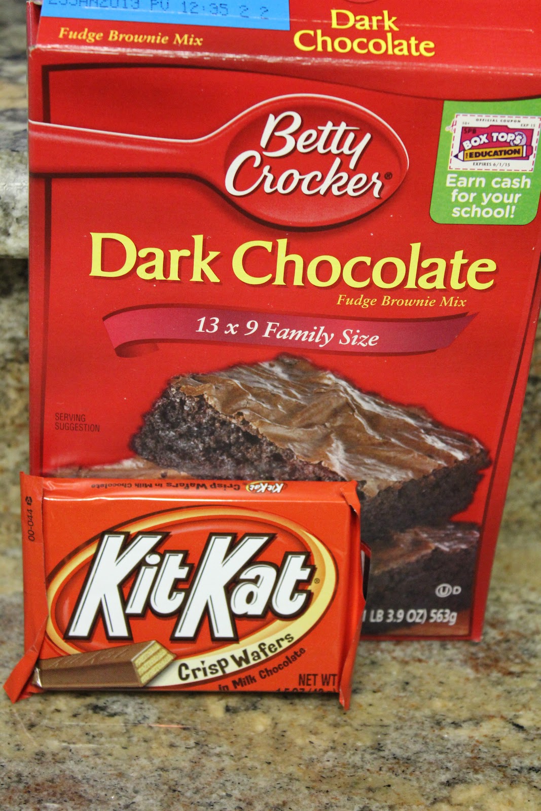 simply made with love Kit Kat Brownies