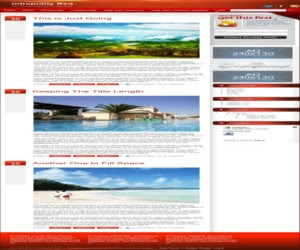 Intrepidity Red Blogger Template
