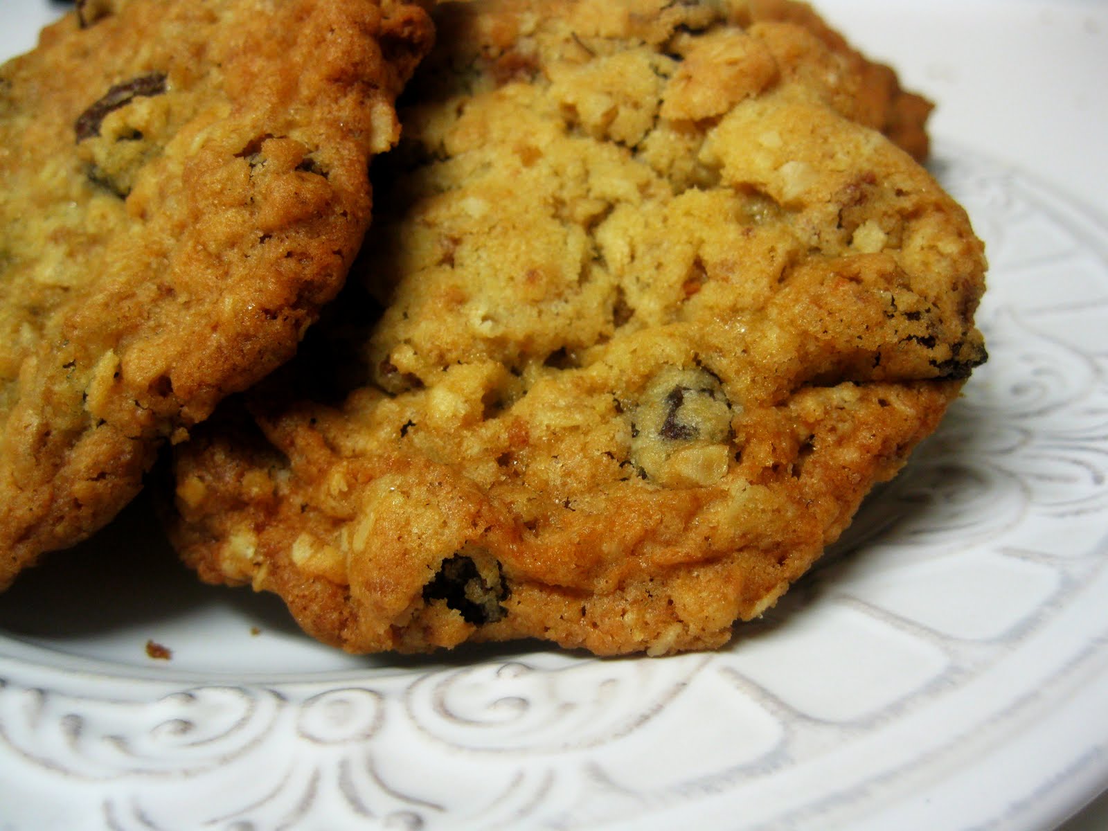 A Whisk and A Prayer Oatmeal Raisin Cookies, with Grape Nuts!