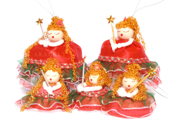 navidad adornos arbol muñecas porcelana fria