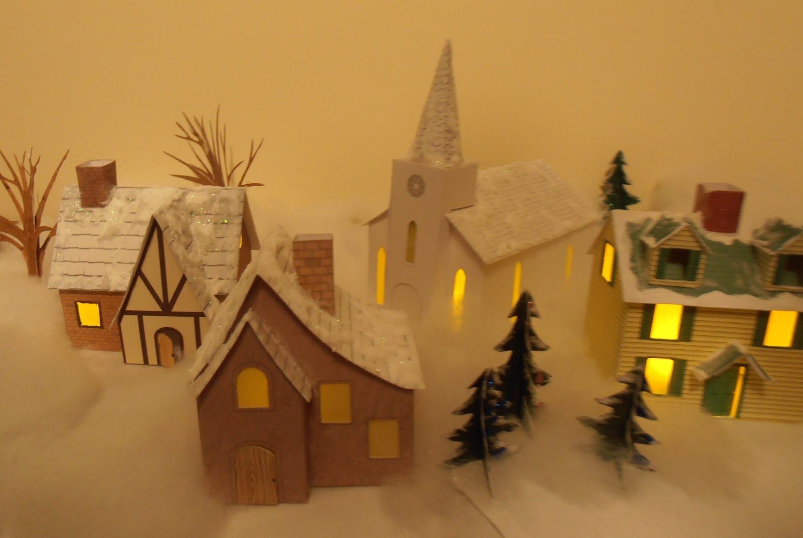 dolls houses and minis Miniature Christmas Village on Display