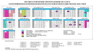 KALENDER PENDIDIKAN TAHUN PELAJARAN 2013 2014