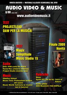 Audio Video & Music 6 - Ottobre 2008 | TRUE PDF | Mensile | Professionisti | Audio Recording | Software | Hardware