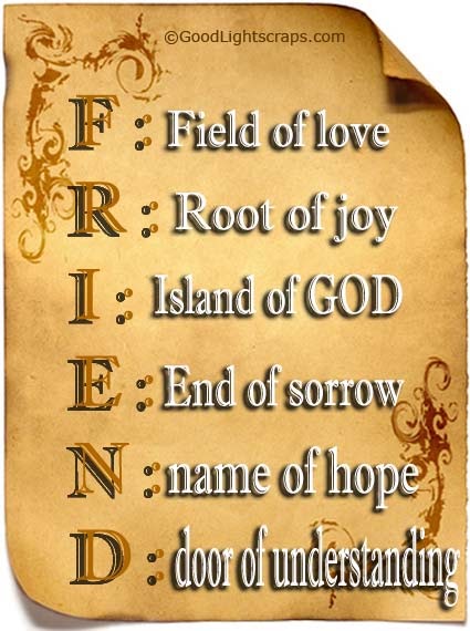 Quotes: '"friend"'