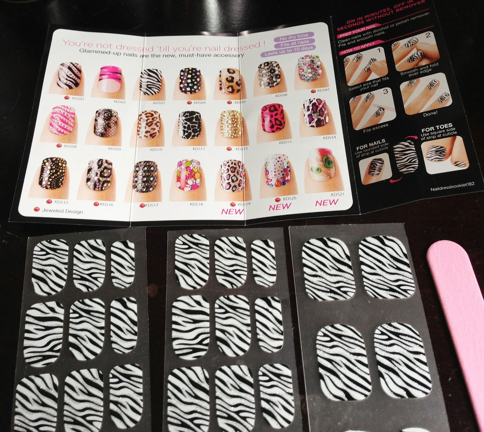 Polka Dot Reviews Review 6 Kiss Nail Dress Nail Stickers