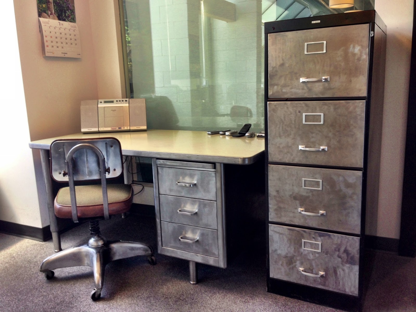 Life On The Wet Coast Of Canada Restored Tanker Desk Chair