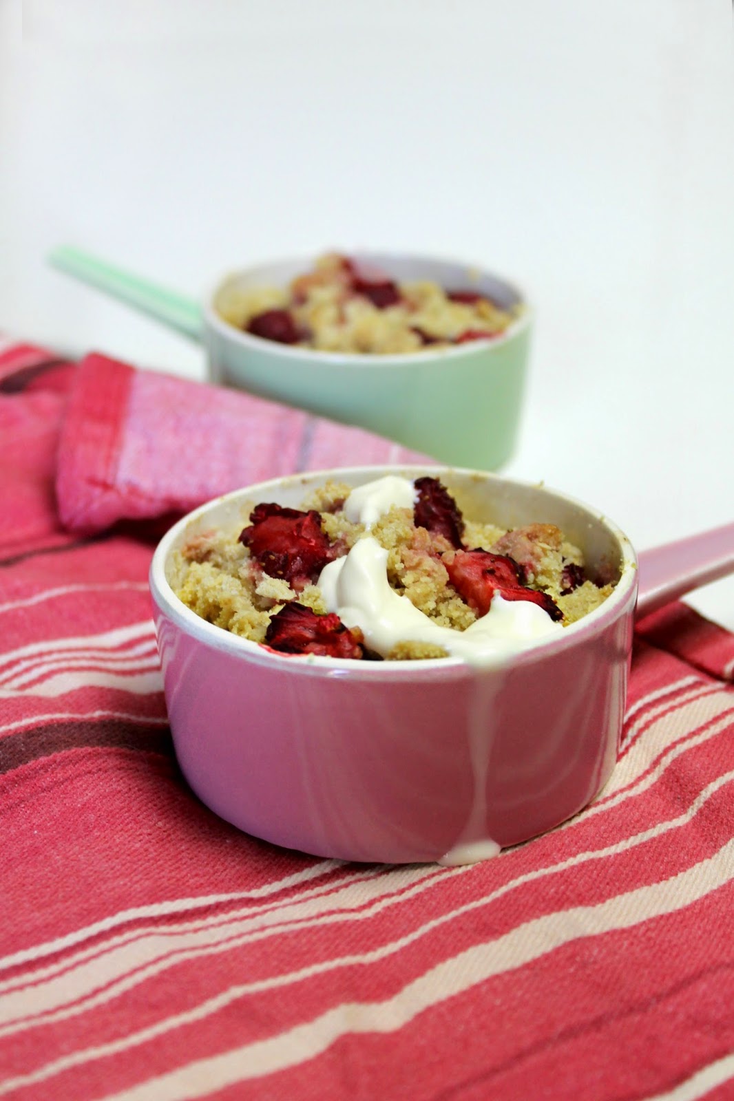 Lick The Spoon Strawberry and Pear Crumbles