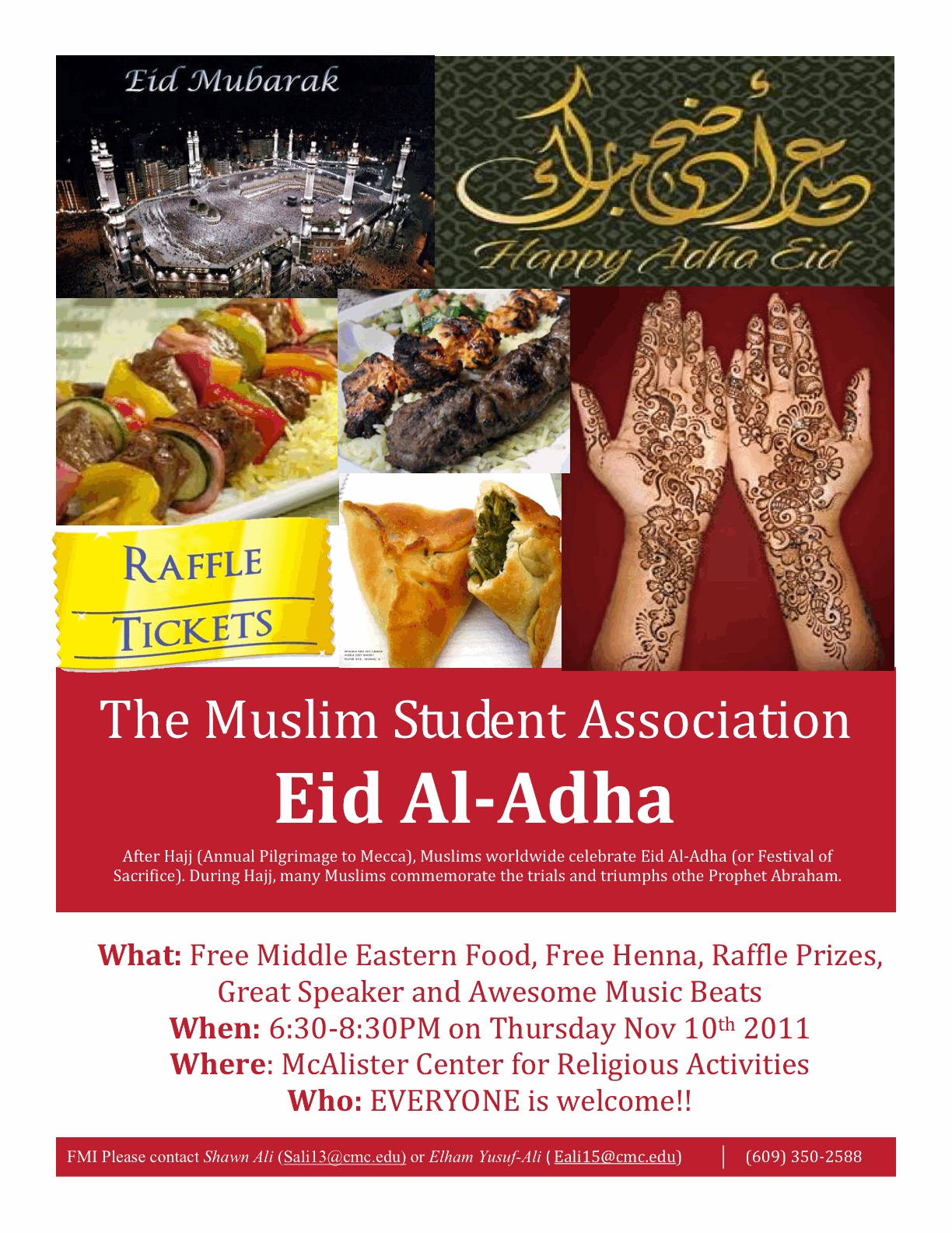 claremont colleges msa eid al adha 2011 eid al adha flyer