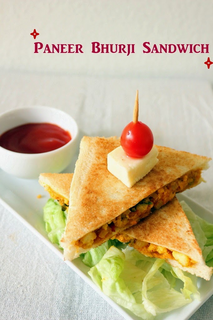 Recipe of Paneer Bhurji Sandwich How to Make Paneer Bhurji Sandwich
