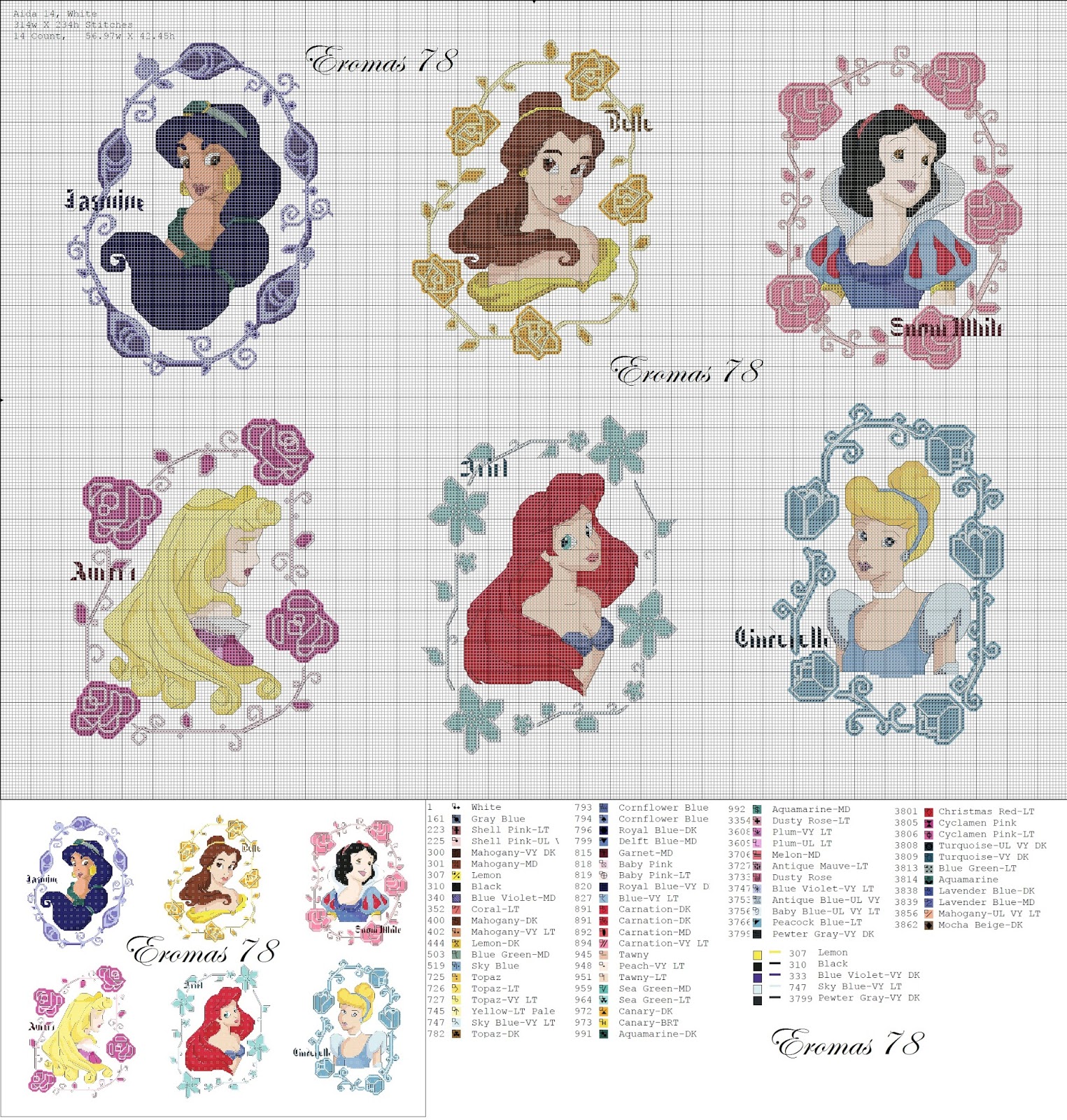 ENCANTOS EM PONTO CRUZ: As Princesas da Disney