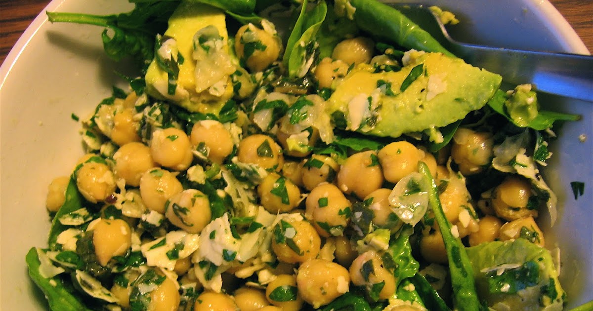 Recipes For Laughter Garbanzo, Herb and Spinach Salad