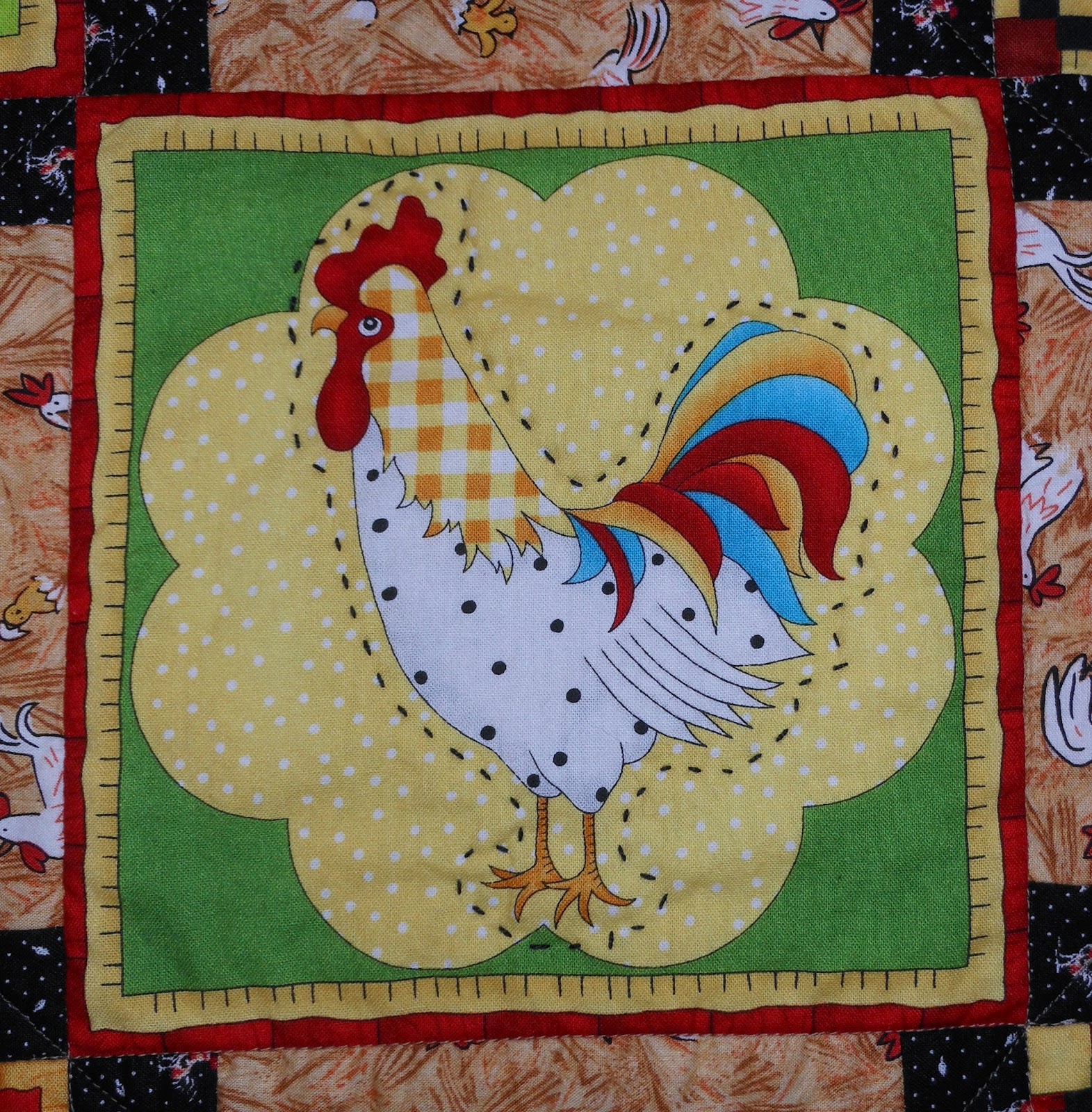 my material creations Chronology of a Chicken Quilt