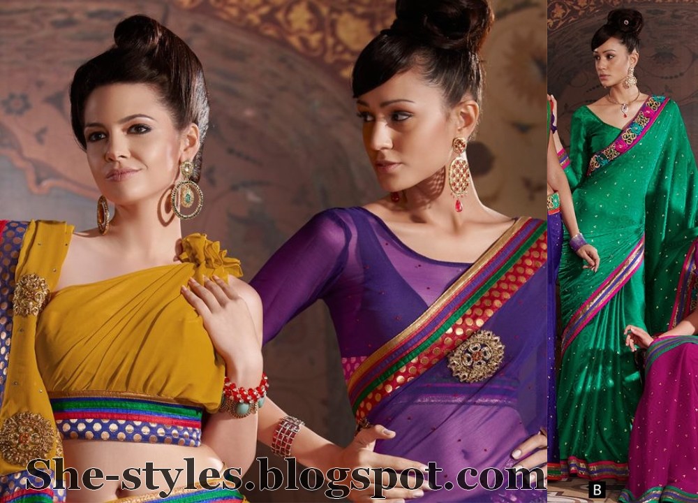 party saree blouse designs