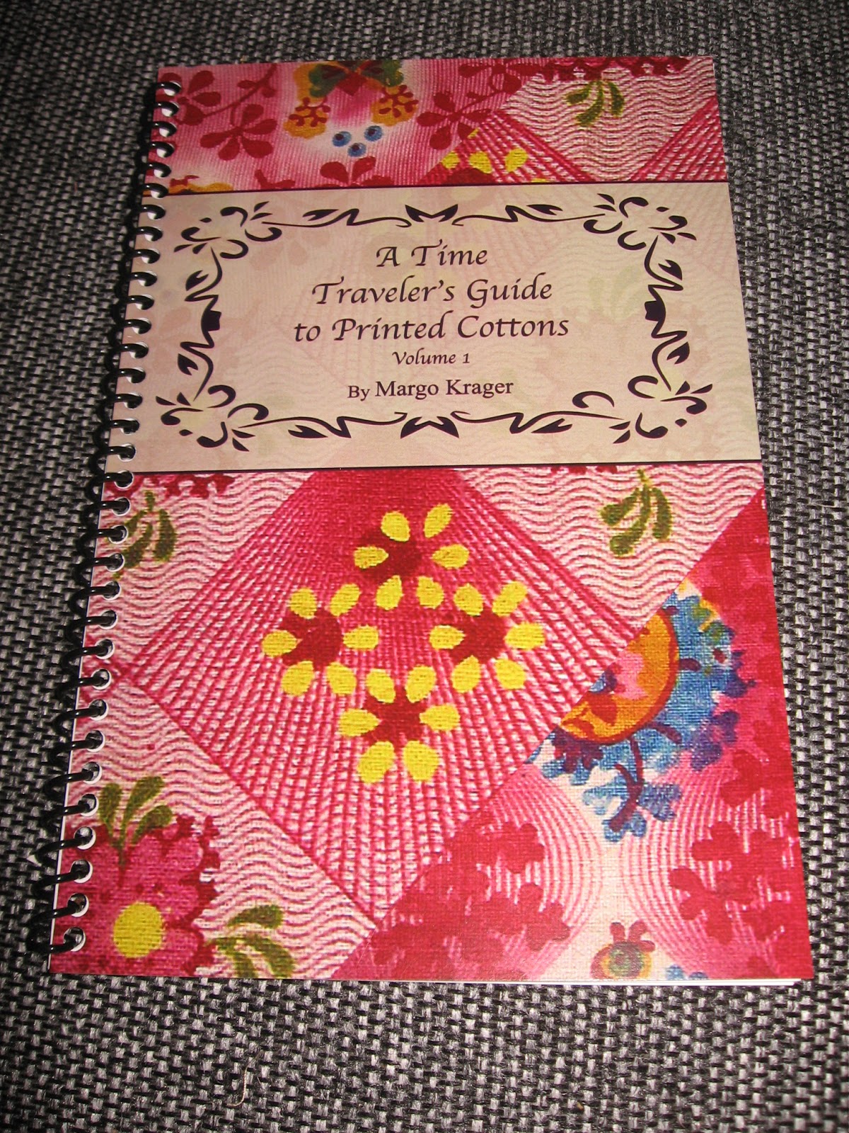Busy Thimble Fabric History book & New Fabric