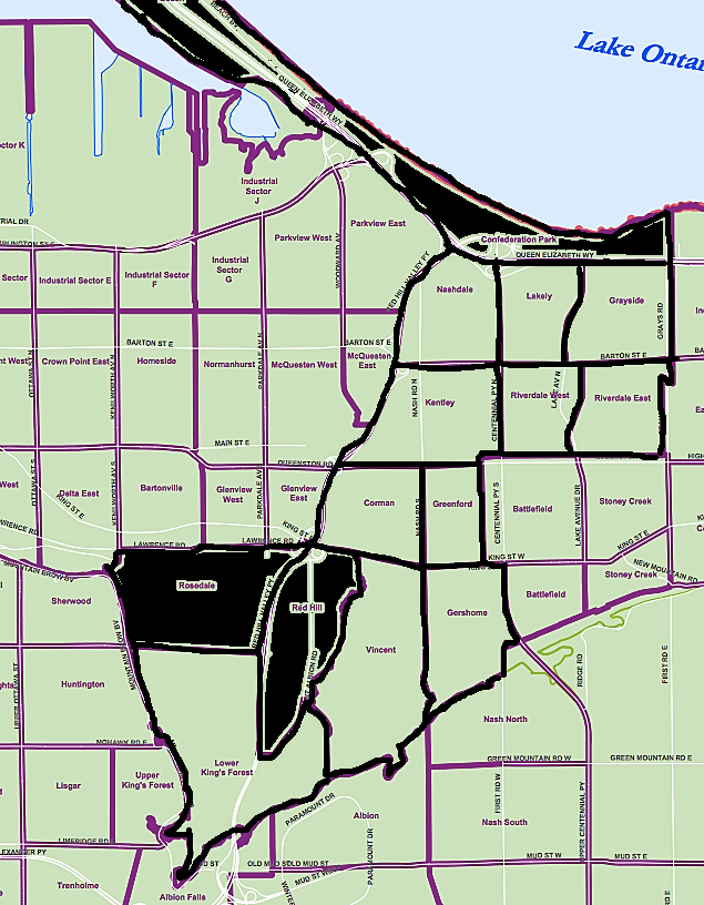 Hamilton Neighbourhood Associations Neighbourhood Maps