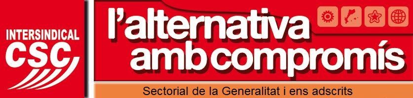 Intersindical-CSC - Sectorial de la Generalitat i ens adscrits