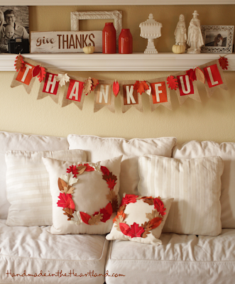 DIY Thanksgiving Banner, Pillows & Sign