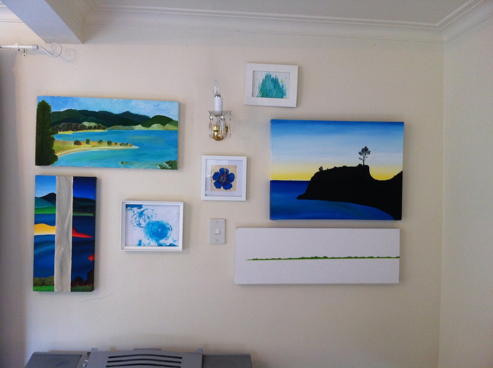 Small Painting Gallery Wall- Paint It Monday