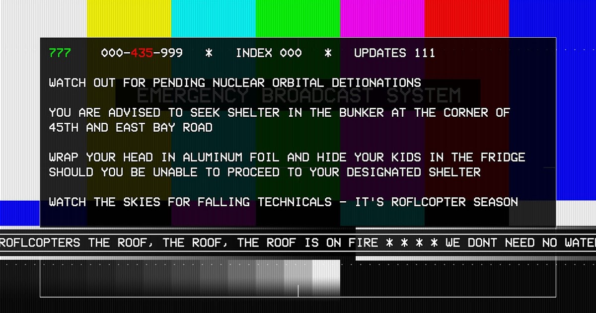 ModBlog REMINDER 2 PM is the first NATIONAL test of the emergency broadcasting system