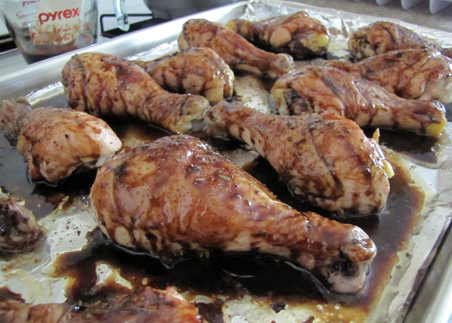 Smells Like Food in Here BalsamicMaple Glazed Chicken Drumsticks