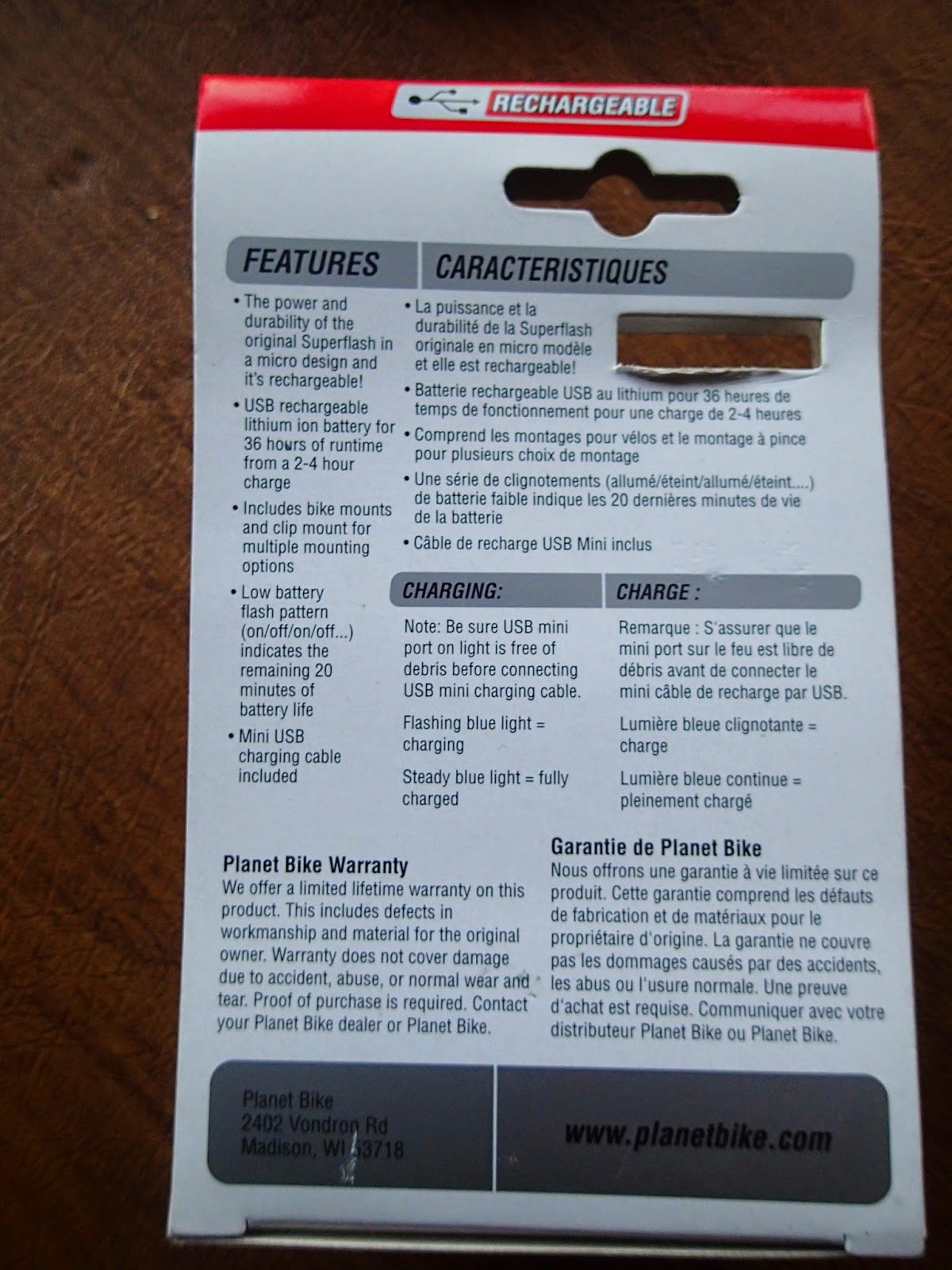 planet bike superflash usb