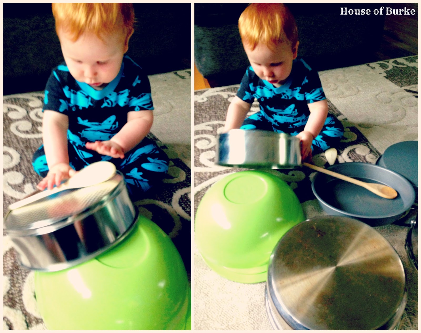 House of Burke Instrument Exploration with Baby Drums