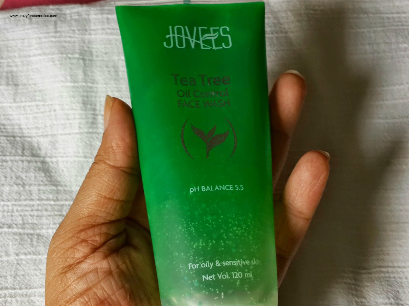 Jovees Tea tree Oil Control Face Wash Review Crazy for Cosmetics A
