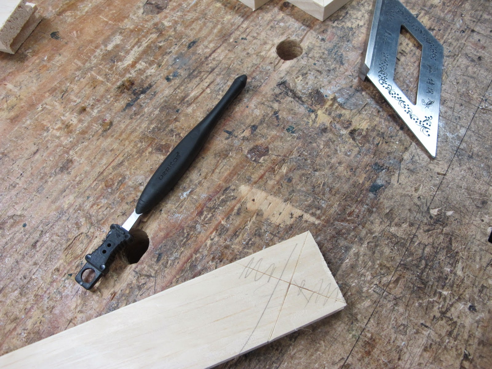 Accidental Woodworker making mitered bridle joints......