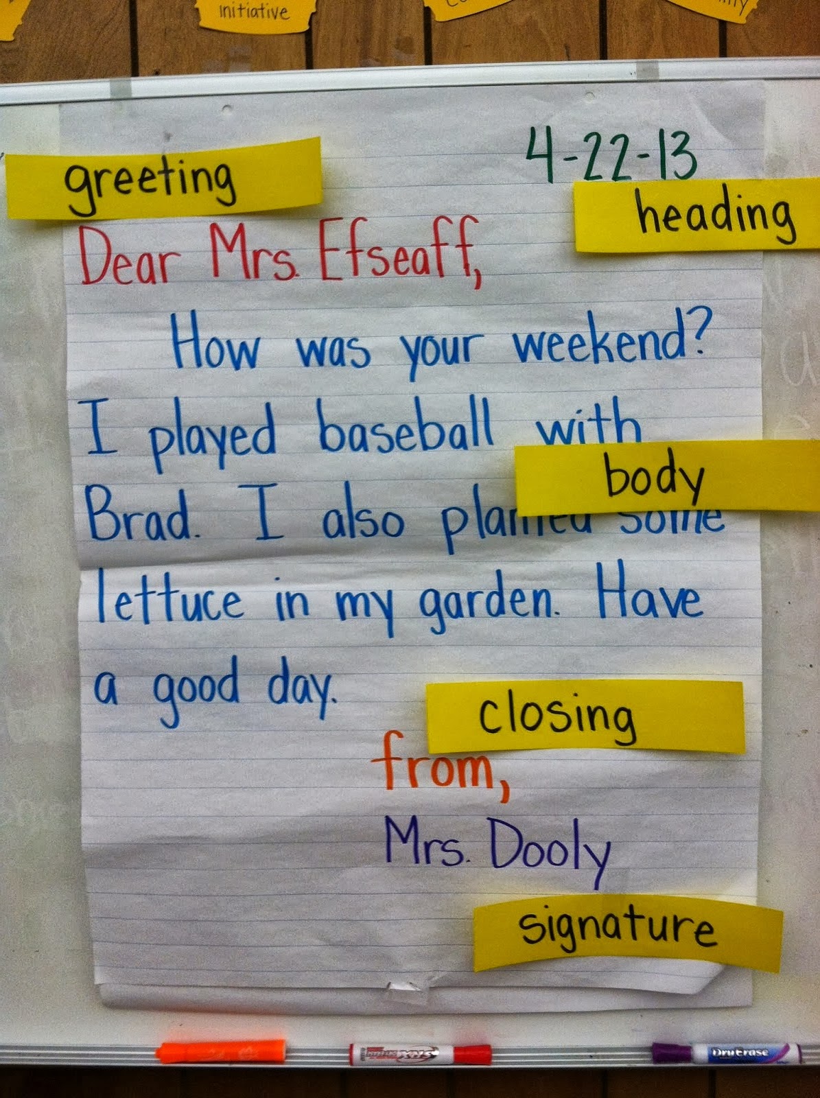 Letter+Writing+Anchor+Chart This week each student will start his/her own blog with Kidblog ...