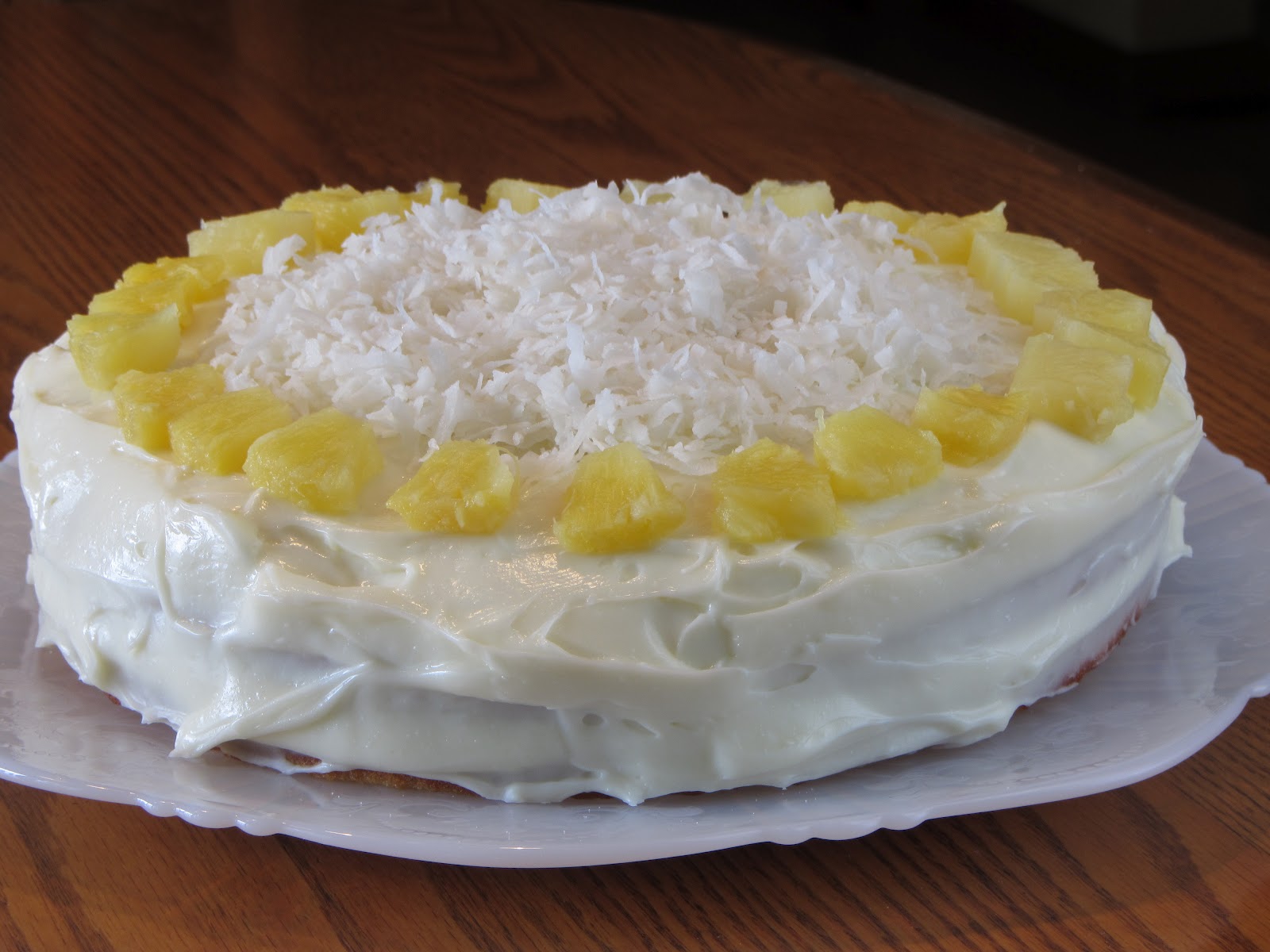 Tracy's Living Cookbook PineappleCoconut Layer Cake