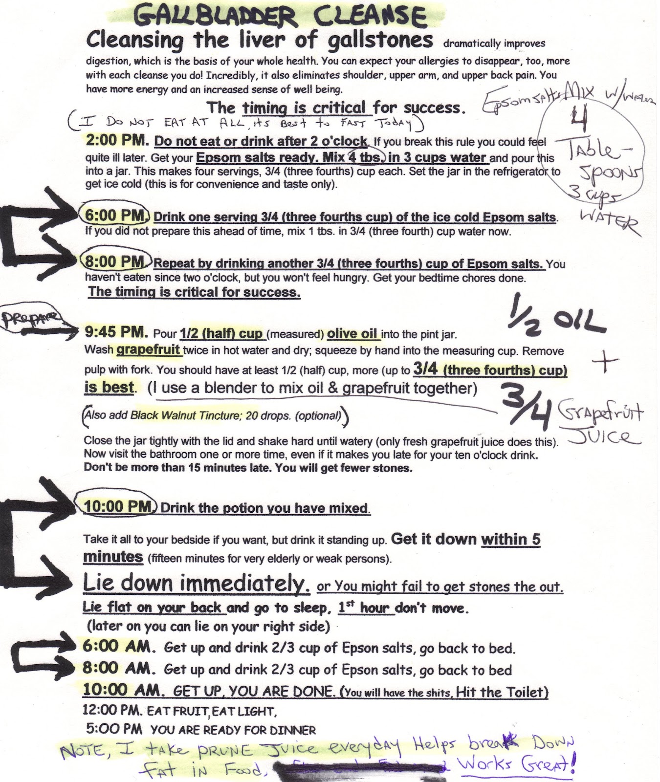 News Man Keep your Gallbladder by doing a Gallbladder Cleanse...
