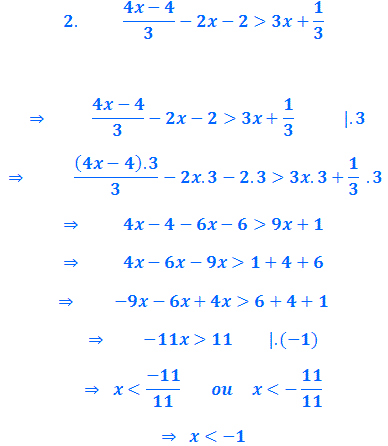 Inequações: Notação com - Matemática, SIM OU NÃO.