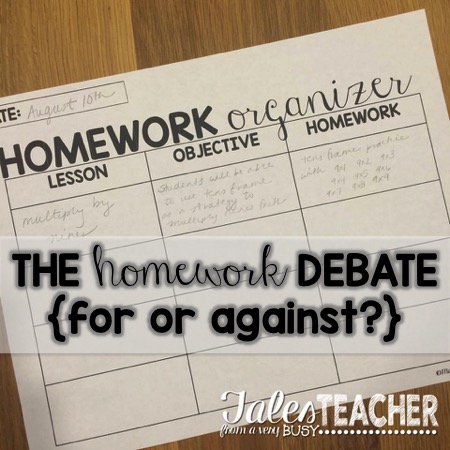 argument for and against homework argument for and against homework