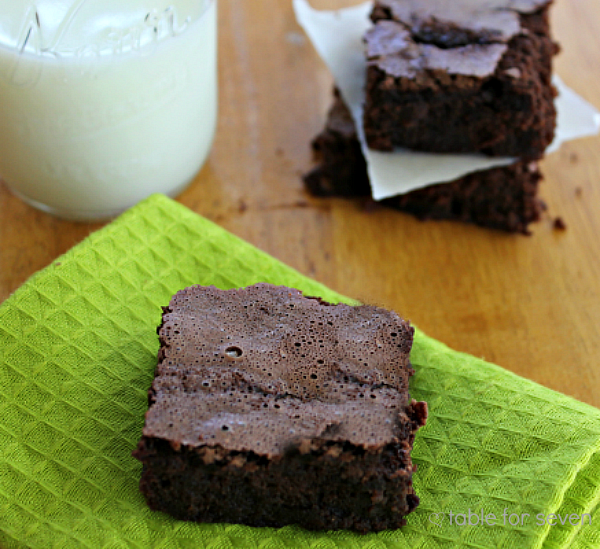 Diet Soda Brownies • Table for Seven