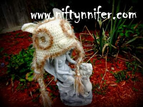 Free Crochet Pattern ~Owl Hat http://www.niftynnifer.com/2013/10/free-owl-crochet-pattern-by-niftynnifer.html #Crochet #Owl #Hat