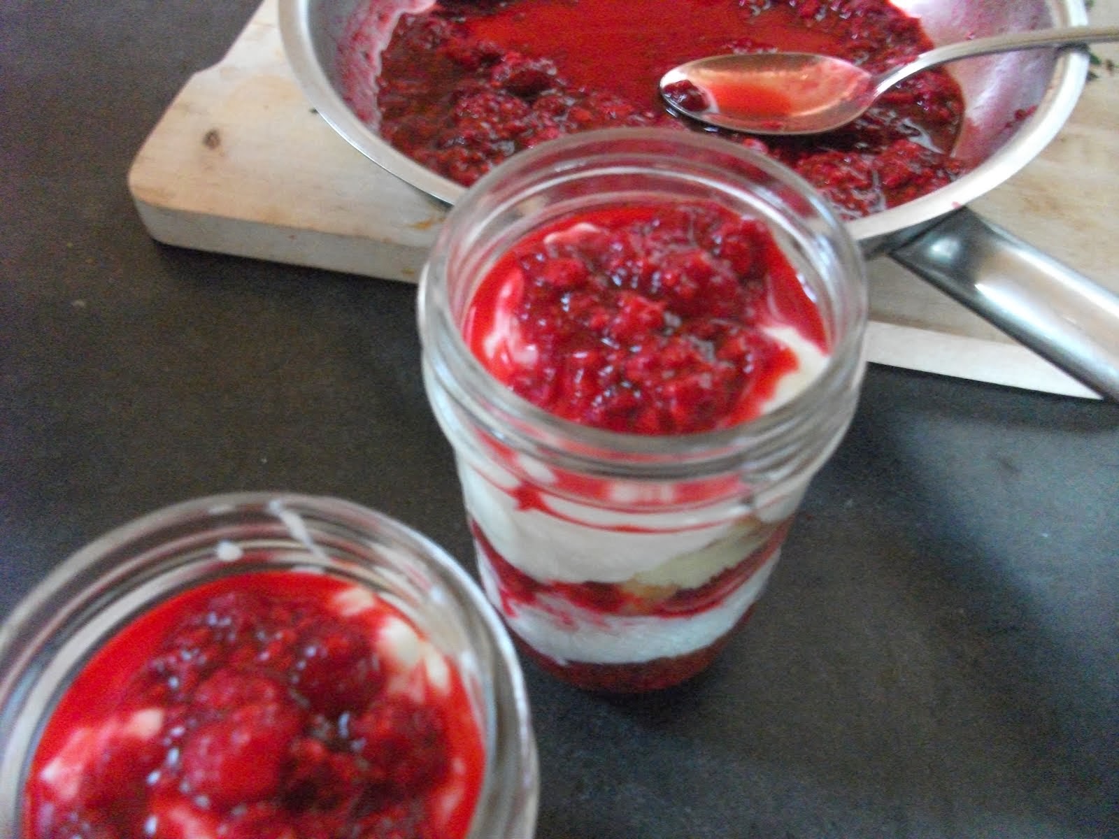 Individual Raspberry Trifles