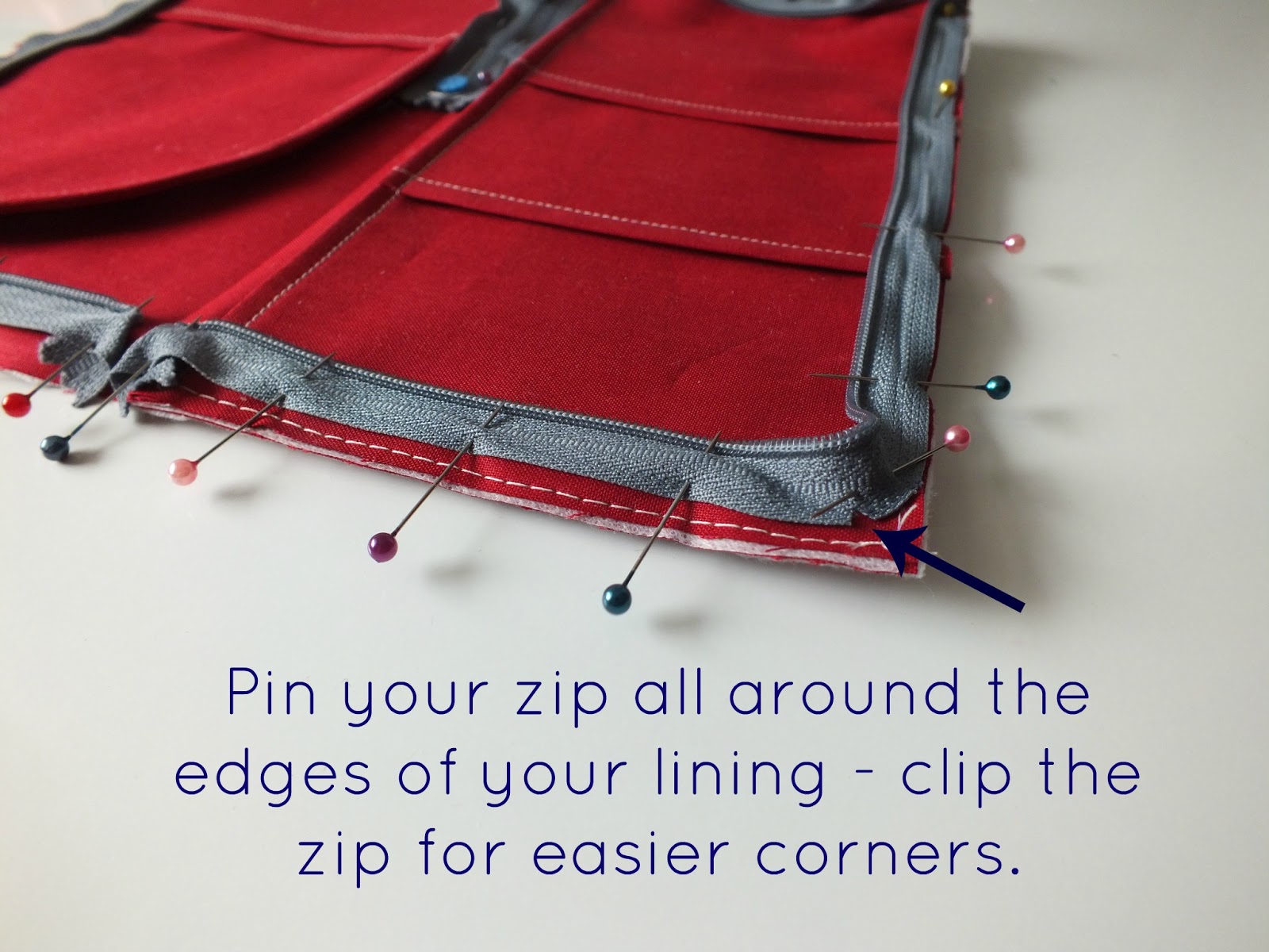 elevenses with Mrs L All Around Zip Tutorial