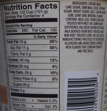 caramel salted ice cream graeter original graeters nutrition facts