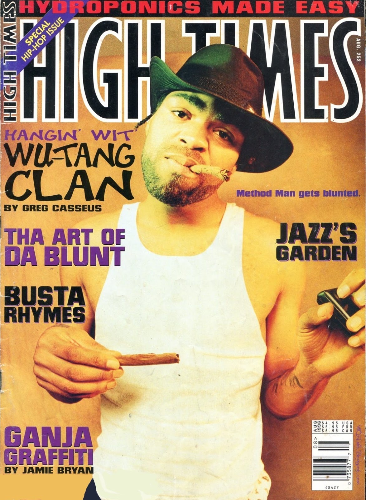 WTCFoLife Blog [Throwback] Method Man On the cover of High Times Magazine (Aug 96)