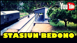 Stasiun Bedono - Vintage Indonesia Railway Station Miniature N Scale - Klik Gambar