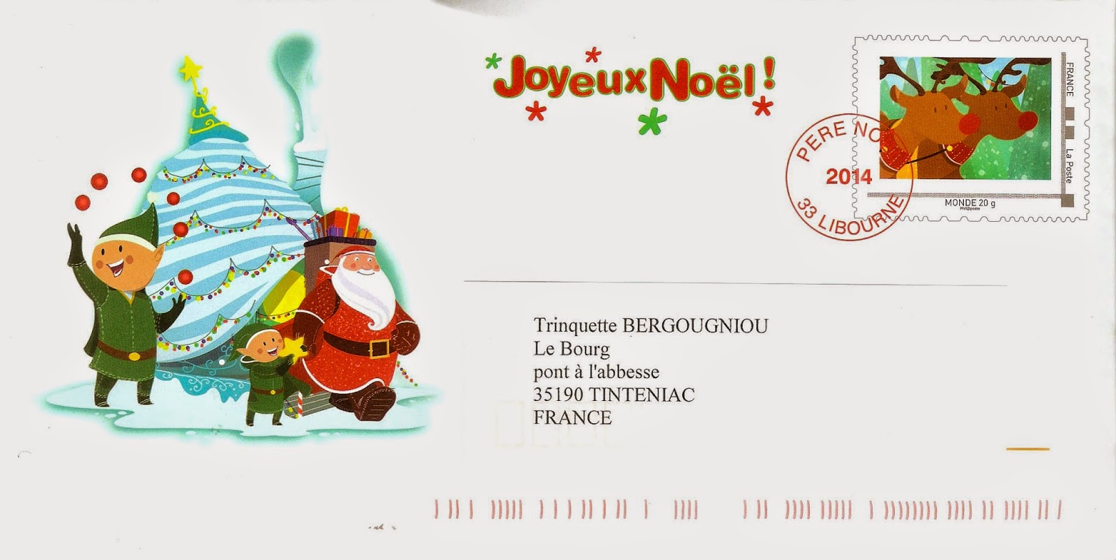 Envelopmer Le Courrier Des Marins La Lettre Du Pere Noel 2014